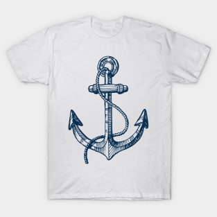 Anchor and steering wheel T-Shirt